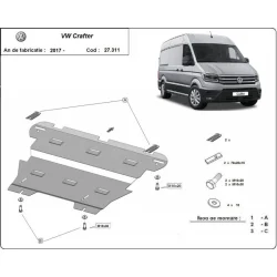 Stalowa osłona silnika Vw Crafter (2017-2025)